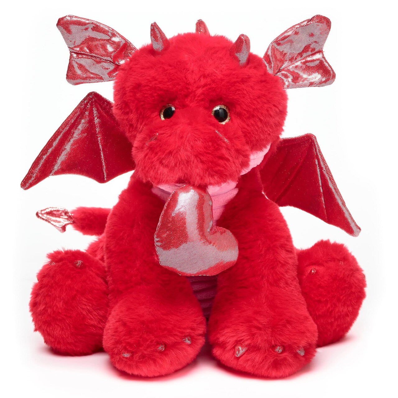 Bearington Lazarus The Love Dragon Stuffed Animal Valentine's Day Plush, Ideal for Valentine's Gift for Kids, Boyfriend or Girlfriend, Stuffy, 11 Inch